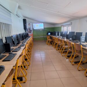 After the installation of the computers