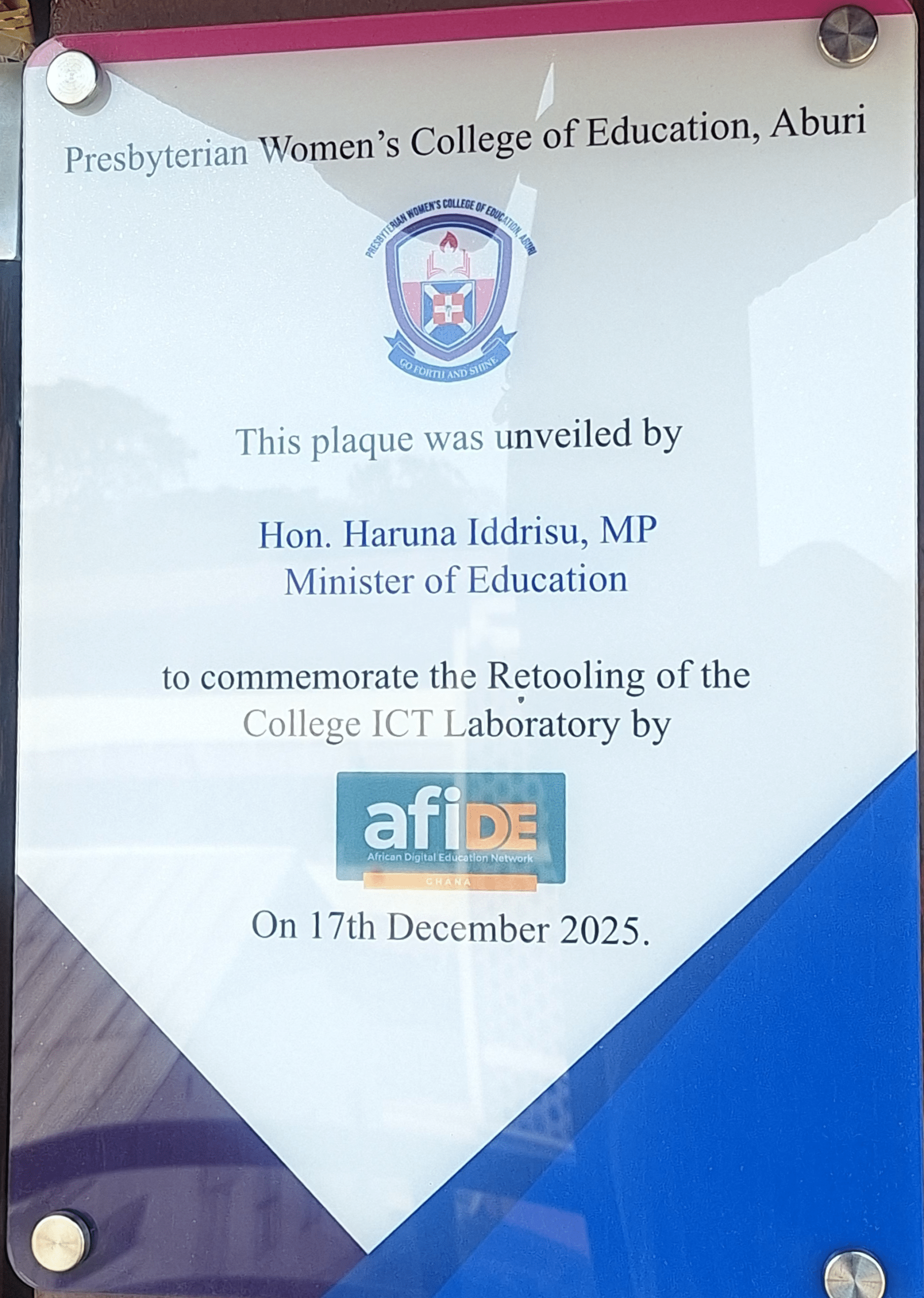 Unveiling of the Digital Education Lab underway