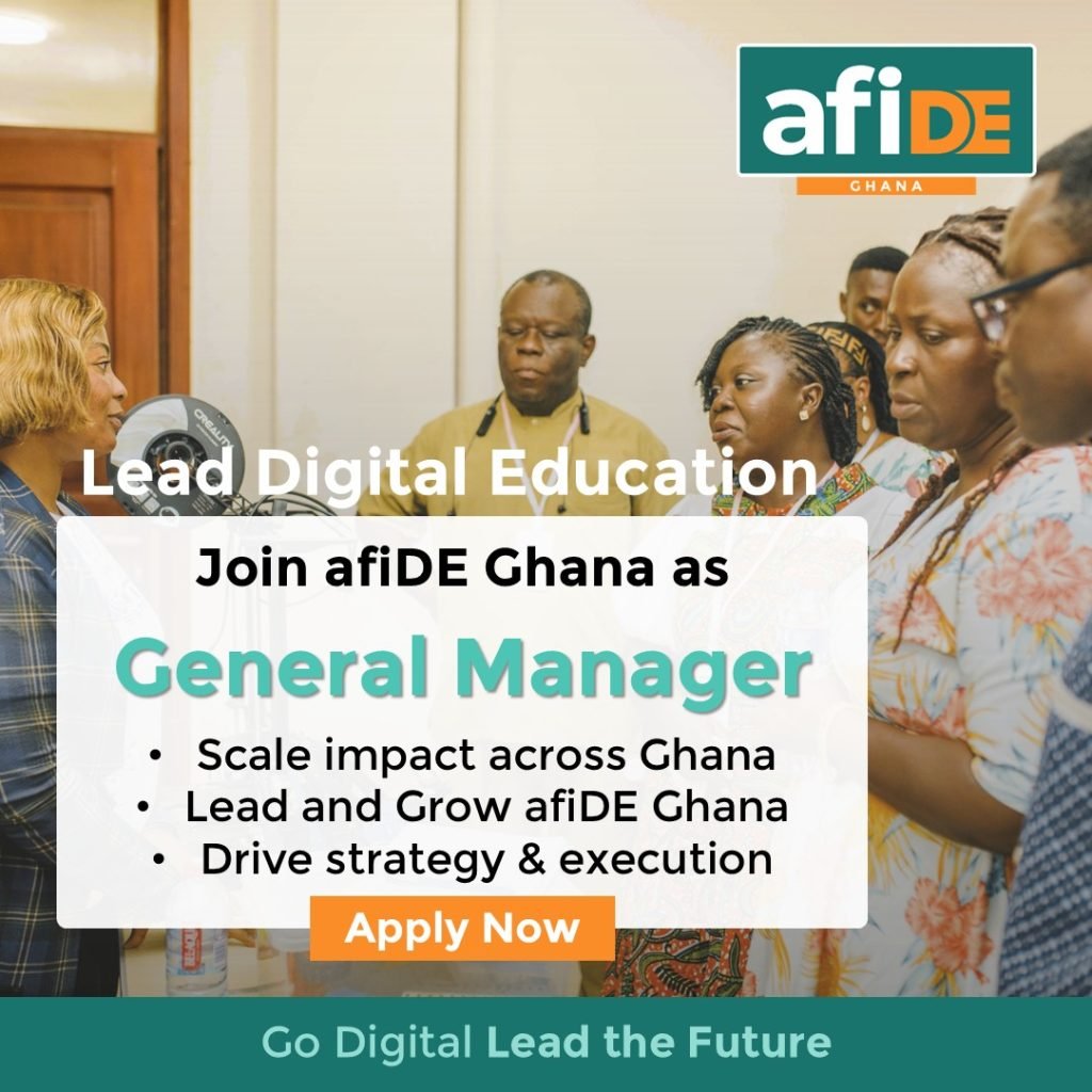 We are hiring a General Manager – afiDE Ghana